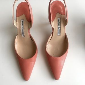 Manolo Blahnik Kitten Slingback heels